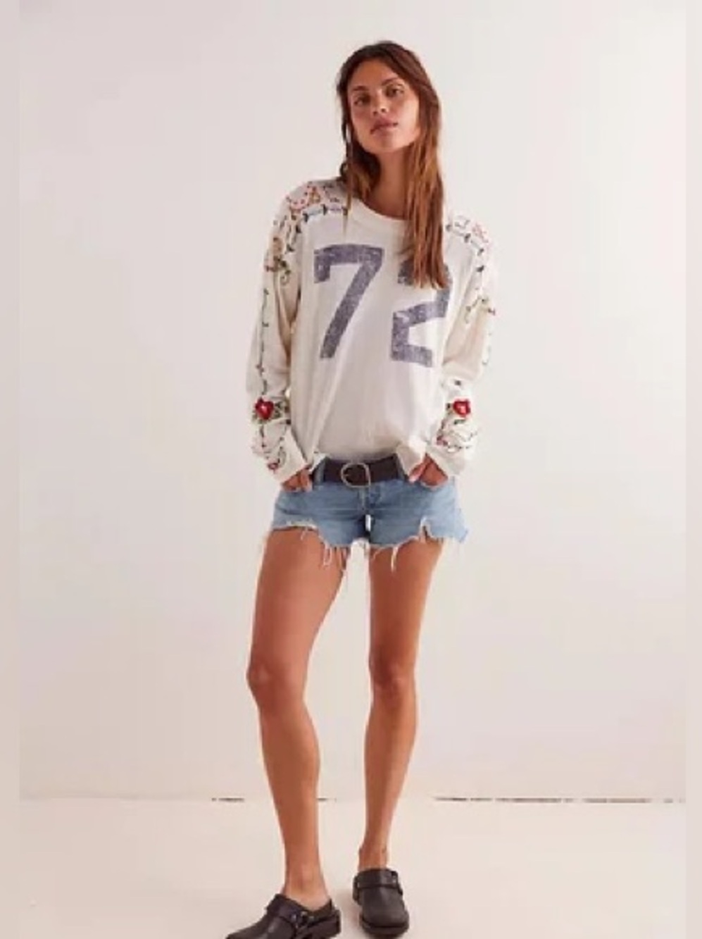 NWT Free People "We The Free" Lilith Tee in Ivory Size S - Picture 2 of 5